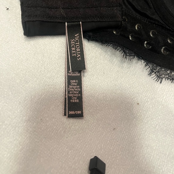 Victorias Secret corset like Black Strapless Bra Size 36B - Picture 3 of 4